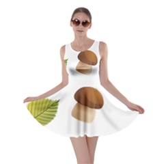 Leaves Mushrooms Skater Dress by Mariart