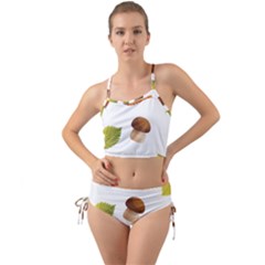 Leaves Mushrooms Mini Tank Bikini Set by Mariart