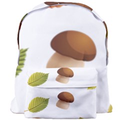 Leaves Mushrooms Giant Full Print Backpack by Mariart