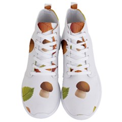 Leaves Mushrooms Men s Lightweight High Top Sneakers