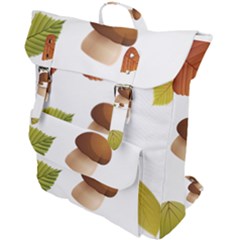 Leaves Mushrooms Buckle Up Backpack