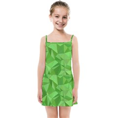 Mosaic Tile Geometrical Abstract Kids  Summer Sun Dress