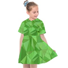 Mosaic Tile Geometrical Abstract Kids  Sailor Dress