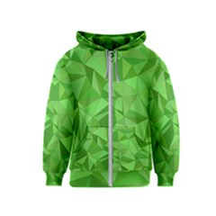 Mosaic Tile Geometrical Abstract Kids  Zipper Hoodie by Mariart