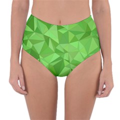 Mosaic Tile Geometrical Abstract Reversible High-waist Bikini Bottoms by Mariart