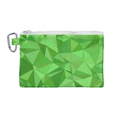 Mosaic Tile Geometrical Abstract Canvas Cosmetic Bag (medium)