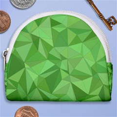 Mosaic Tile Geometrical Abstract Horseshoe Style Canvas Pouch