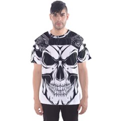 Kerchief Human Skull Men s Sports Mesh Tee