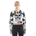 Kerchief Human Skull Cropped Sweatshirt View2