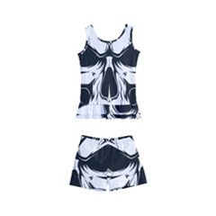 Kerchief Human Skull Kids  Boyleg Swimsuit