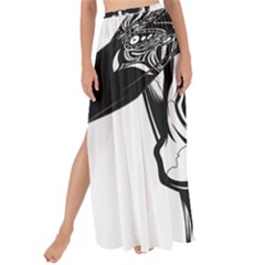 Kerchief Human Skull Maxi Chiffon Tie-up Sarong by Mariart