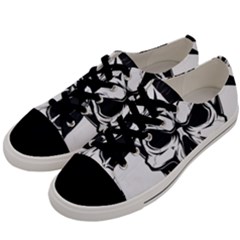 Kerchief Human Skull Men s Low Top Canvas Sneakers by Mariart