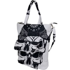 Kerchief Human Skull Shoulder Tote Bag