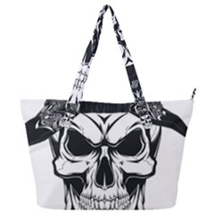 Kerchief Human Skull Full Print Shoulder Bag