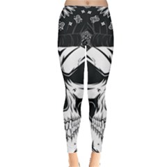 Kerchief Human Skull Leggings  by Mariart