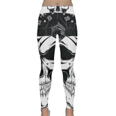 Kerchief Human Skull Classic Yoga Leggings by Mariart