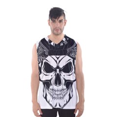 Kerchief Human Skull Men s Basketball Tank Top by Mariart