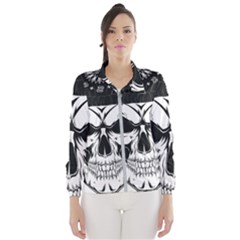 Kerchief Human Skull Windbreaker (women) by Mariart