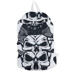 Kerchief Human Skull Foldable Lightweight Backpack by Mariart