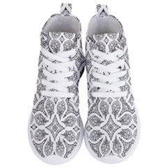 Mandala Line Art Women s Lightweight High Top Sneakers