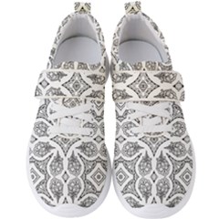 Mandala Line Art Men s Velcro Strap Shoes