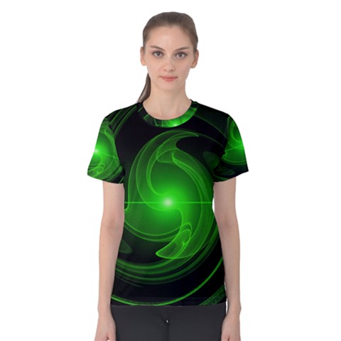 Lines Rays Background Light Women s Cotton Tee by Mariart