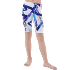 Metal Triangle Kids  Mid Length Swim Shorts by Mariart