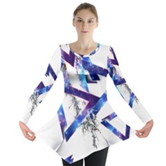 Metal Triangle Long Sleeve Tunic  by Mariart