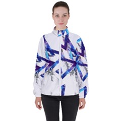 Metal Triangle High Neck Windbreaker (women)