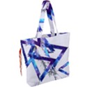 Metal Triangle Drawstring Tote Bag View2