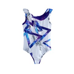 Metal Triangle Kids  Frill Swimsuit