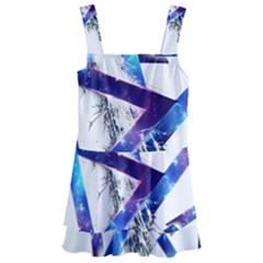 Metal Triangle Kids  Layered Skirt Swimsuit