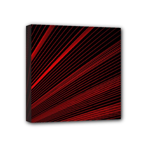 Line Geometric Red Object Tinker Mini Canvas 4  X 4  (stretched) by Mariart