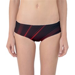 Line Geometric Red Object Tinker Classic Bikini Bottoms by Mariart