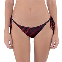 Line Geometric Red Object Tinker Reversible Bikini Bottom by Mariart