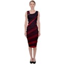 Line Geometric Red Object Tinker Sleeveless Pencil Dress View1