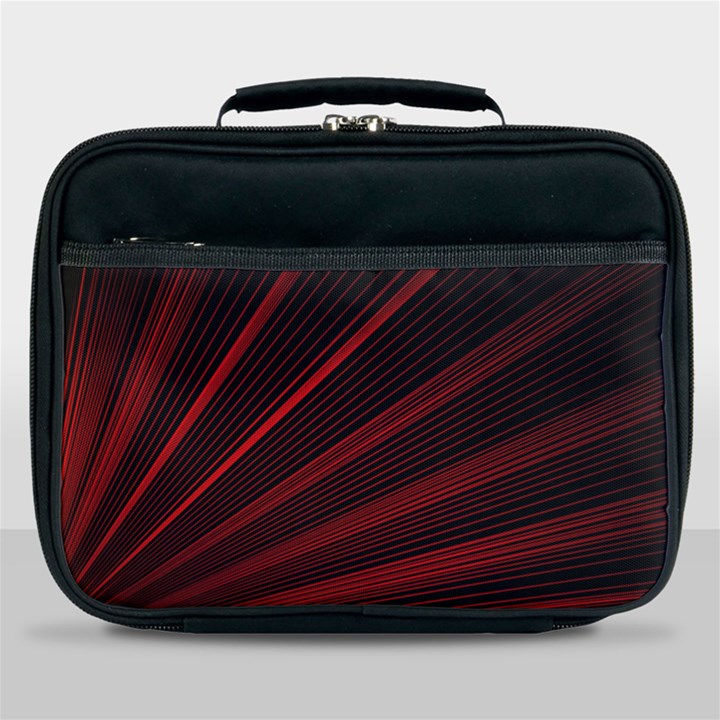 Line Geometric Red Object Tinker Lunch Bag