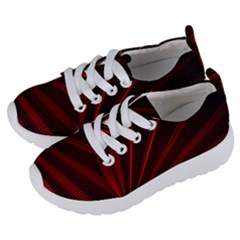 Line Geometric Red Object Tinker Kids  Lightweight Sports Shoes by Mariart