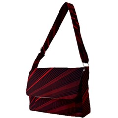 Line Geometric Red Object Tinker Full Print Messenger Bag