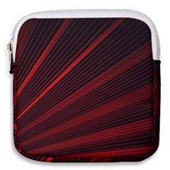 Line Geometric Red Object Tinker Mini Square Pouch by Mariart