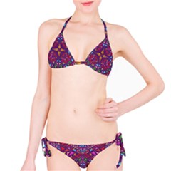 Kaleidoscope Triangle Pattern Classic Bikini Set by Mariart