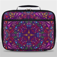 Kaleidoscope Triangle Pattern Full Print Lunch Bag