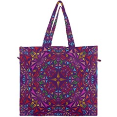 Kaleidoscope Triangle Pattern Canvas Travel Bag by Mariart