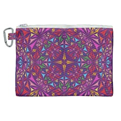 Kaleidoscope Triangle Pattern Canvas Cosmetic Bag (xl) by Mariart