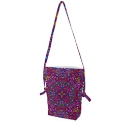 Kaleidoscope Triangle Pattern Folding Shoulder Bag by Mariart