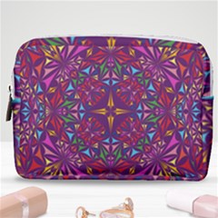 Kaleidoscope Triangle Pattern Make Up Pouch (medium)