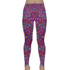 Kaleidoscope Triangle Pattern Lightweight Velour Classic Yoga Leggings