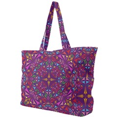 Kaleidoscope Triangle Pattern Simple Shoulder Bag by Mariart