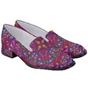 Kaleidoscope Triangle Pattern Women s Classic Loafer Heels View3