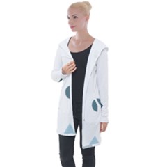 Shape Vector Triangle Longline Hooded Cardigan